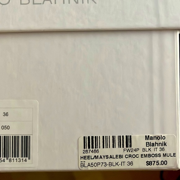 Manolo Blahnik Maysale 50mm mules - Brand New ** - Picture 12 of 12